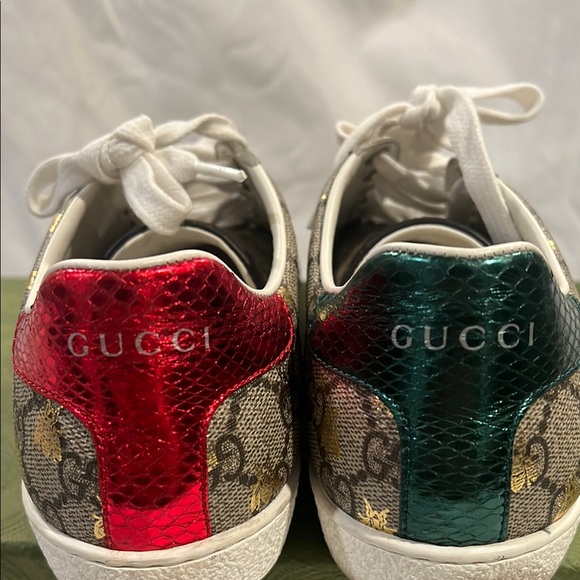 WOMEN'S GUCCI ACE SNEAKER WITH BEES - Picture 3 of 6